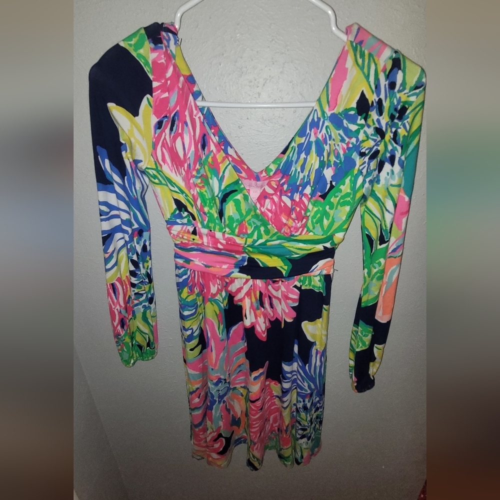 Lilly Pulitzer floral fitted dress